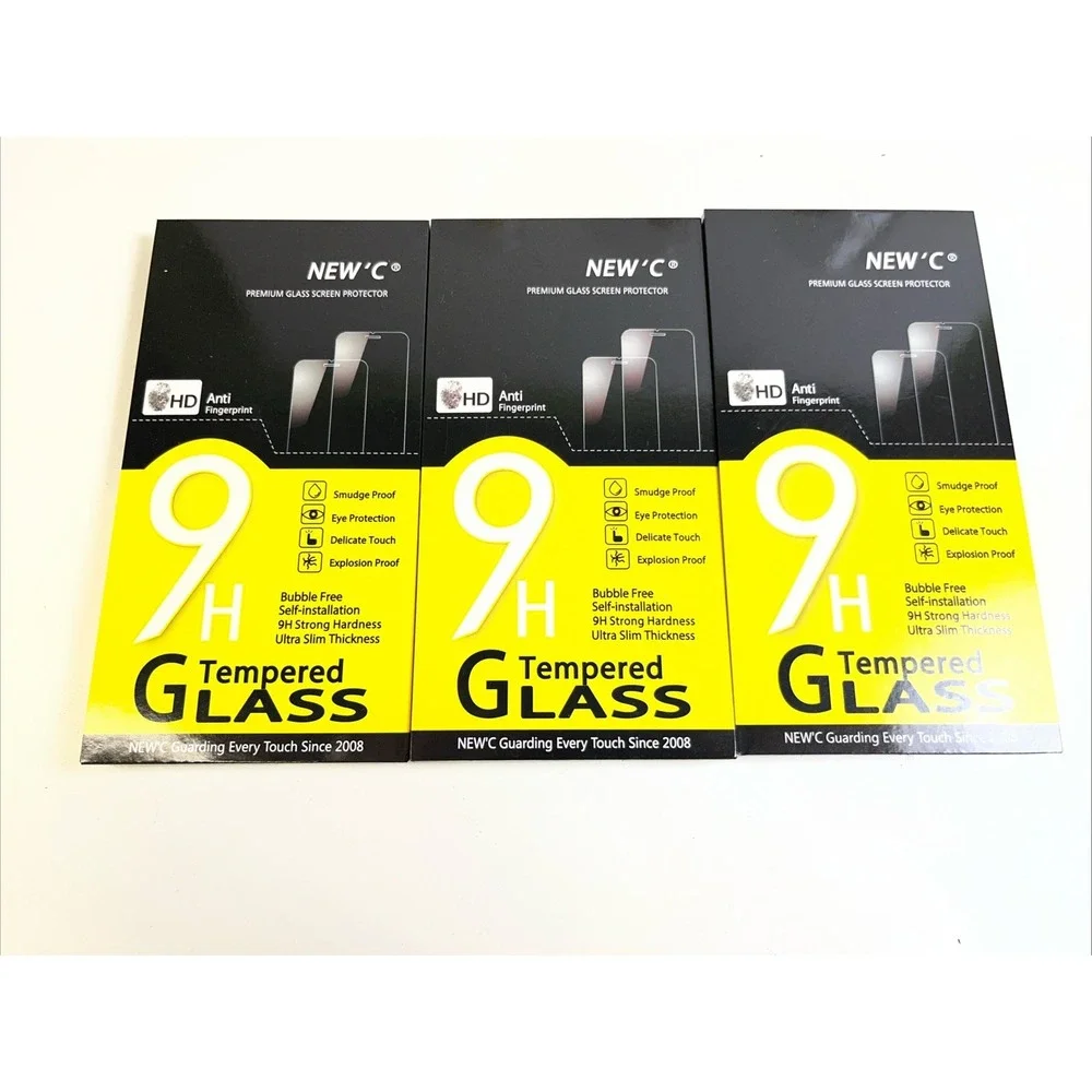 Lot of 3 NEW'C Tempered Glass Screen Protectors for iPhone 11 9H Hardness 2-Pack